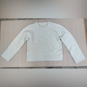 Jessica Simpson Waffle Knit Sweater – Light Gray – Size L